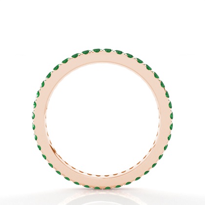 Mikropflaster Smaragd Voller Ewigkeitsring