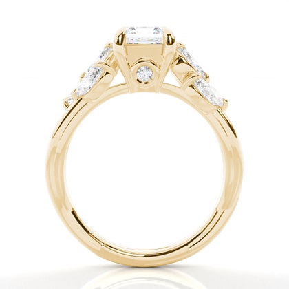 Krappenbesetzter Diamant-Verlobungsring