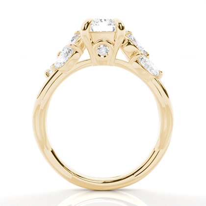 Krappenbesetzter Diamant-Verlobungsring