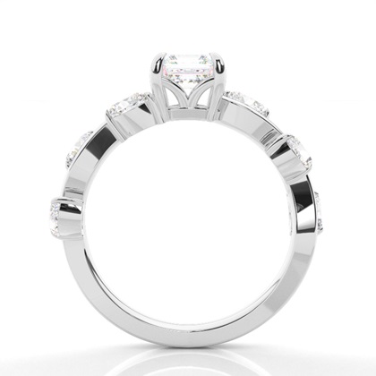 Krappenbesetzter Diamant-Verlobungsring