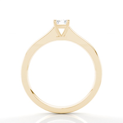 Yellow Gold Solitaire Diamond Rings 