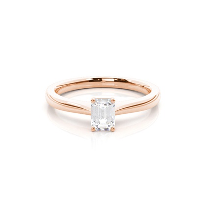 Rose Gold Solitaire Diamond Rings