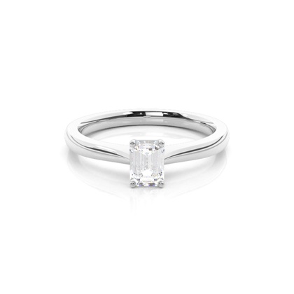 Emerald Solitaire Diamond Rings