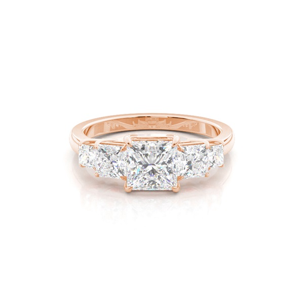 Prong Setting Diamond Five Stone Ring