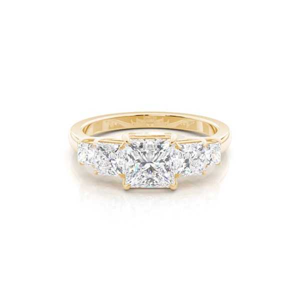 Prong Setting Diamond Five Stone Ring