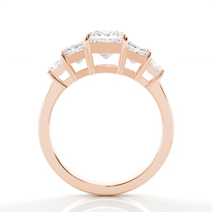 Rose Gold 5 Stone Diamond Rings
