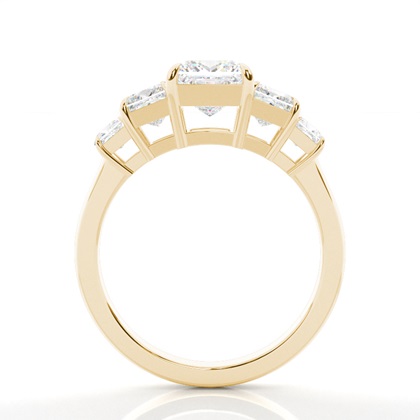 Yellow Gold 5 Stone Diamond Rings