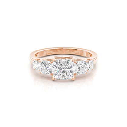 Rose Gold 5 Stone Diamond Rings