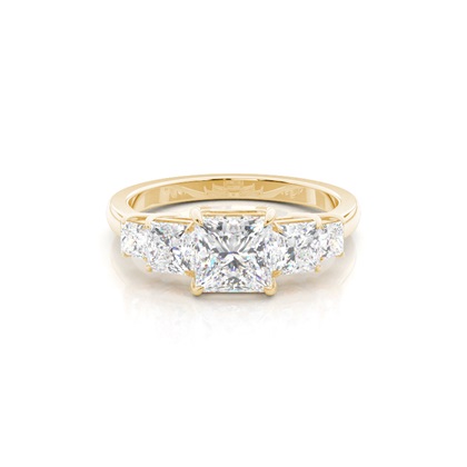 Yellow Gold 5 Stone Diamond Rings