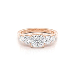 Prong Setting Diamond Five Stone Ring