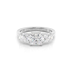 Prong Setting Diamond Five Stone Ring