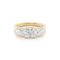 Prong Setting Diamond Five Stone Ring