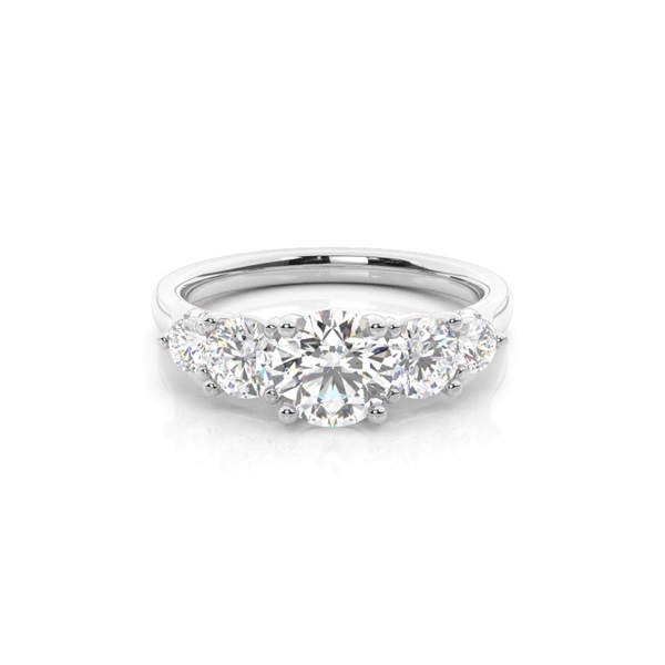 Prong Setting Diamond Five Stone Ring