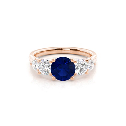 Rose Gold 5 Stone Diamond Rings