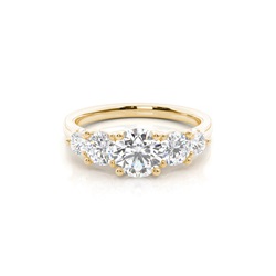 Prong Setting Diamond Five Stone Ring