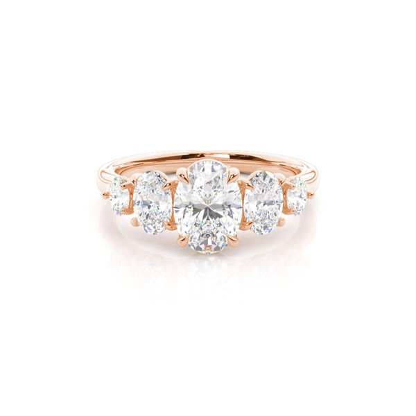Prong Setting Diamond Five Stone Ring
