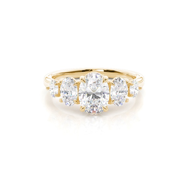Prong Setting Diamond Five Stone Ring