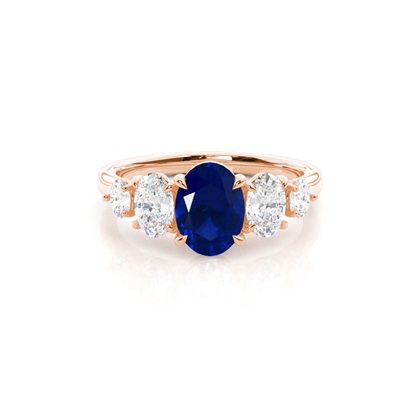 Rose Gold 5 Stone Diamond Rings