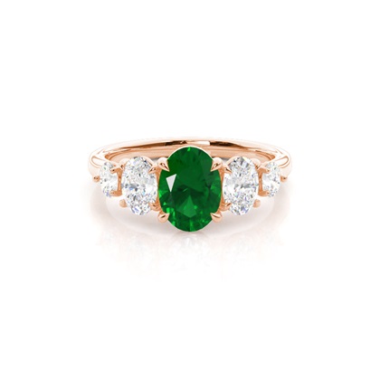 Rose Gold 5 Stone Diamond Rings