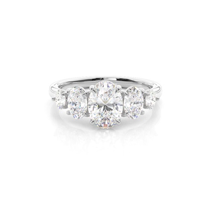 Prong Setting Diamond Five Stone Ring