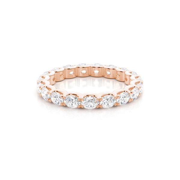 Split Prong Setting Oval Diamond Womens Wedding Ring