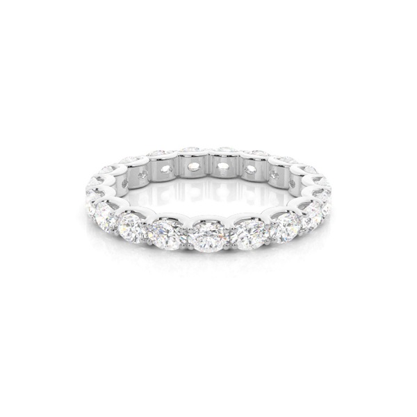 Split Prong Setting Oval Diamond Womens Wedding Ring
