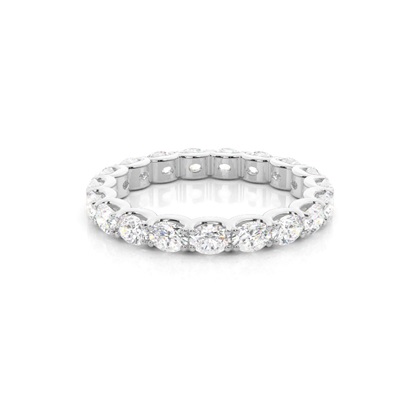Split Prong Setting Oval Diamond Womens Wedding Ring