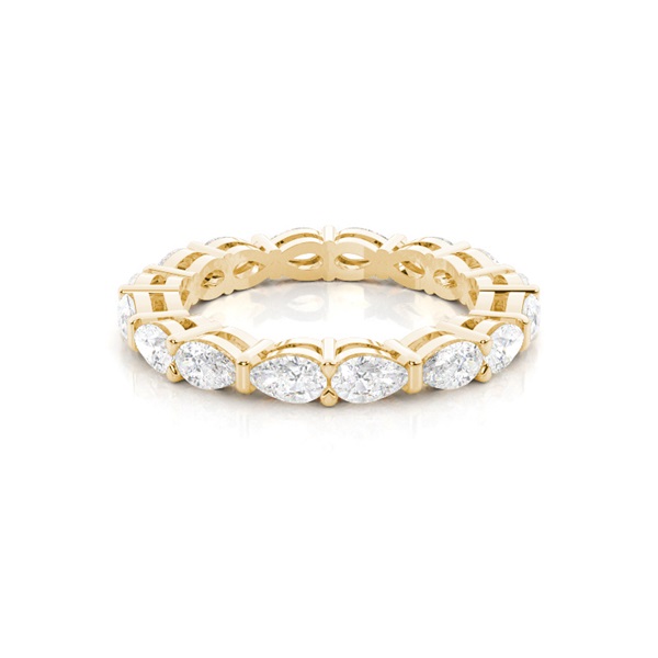Prong Setting Pear Diamond Womens Wedding Ring