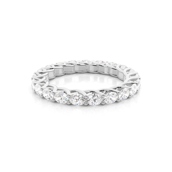 Prong Setting Oval Diamond Wedding Ring