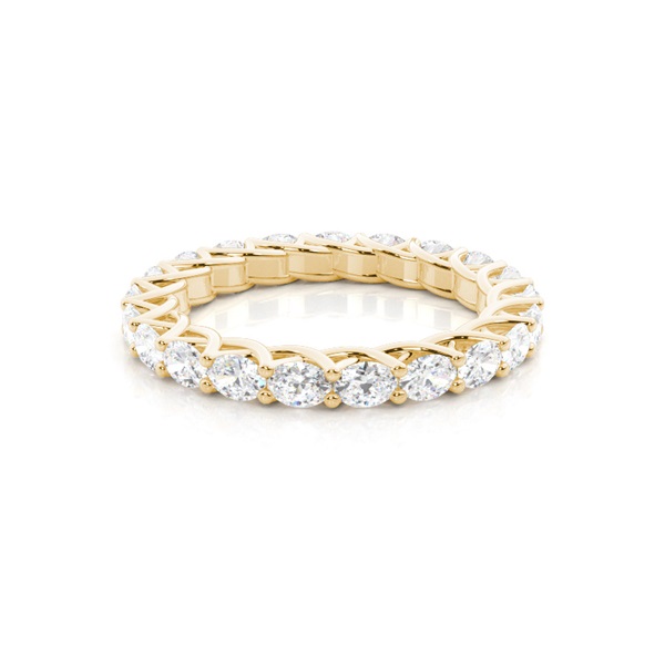 Prong Setting Oval Diamond Wedding Ring