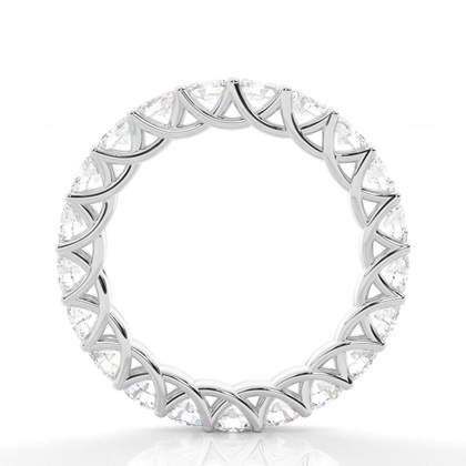 Ovaler Diamant-Ehering in Krappenfassung