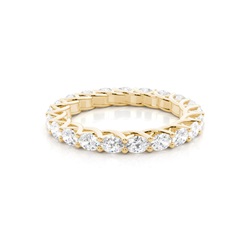 Prong Setting Oval Diamond Wedding Ring