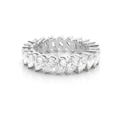 Prong Setting Pear Diamond Womens Wedding Ring
