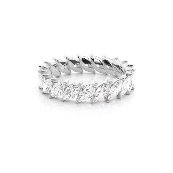 Prong Setting Marquise Diamond Womens Wedding Ring