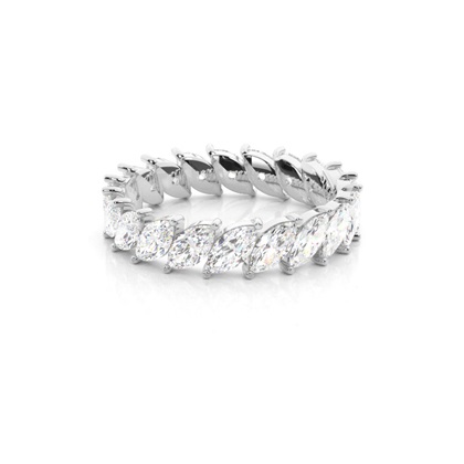 Prong Setting Marquise Diamond Womens Wedding Ring