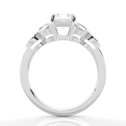 Krappenbesetzter Diamant-Verlobungsring