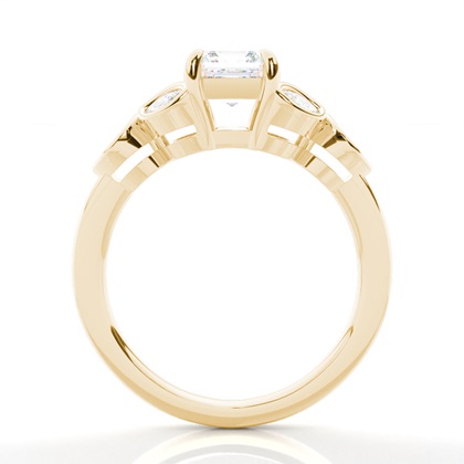 Krappenbesetzter Diamant-Verlobungsring