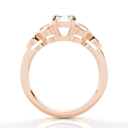 Krappenbesetzter Diamant-Verlobungsring