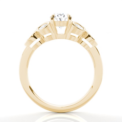 Krappenbesetzter Diamant-Verlobungsring