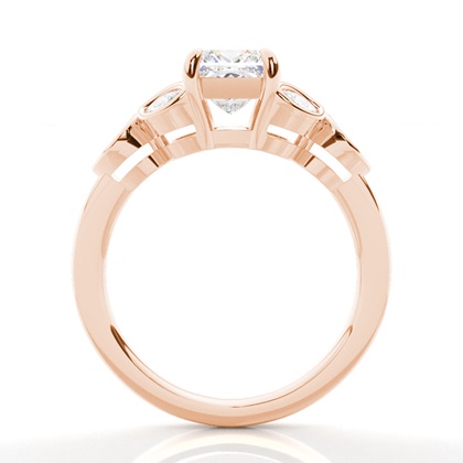 Krappenbesetzter Diamant-Verlobungsring