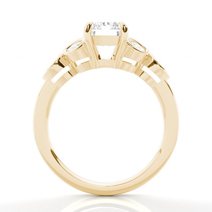 Krappenbesetzter Diamant-Verlobungsring