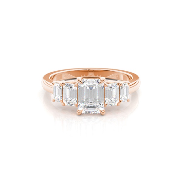 Prong Setting Diamond Five Stone Ring