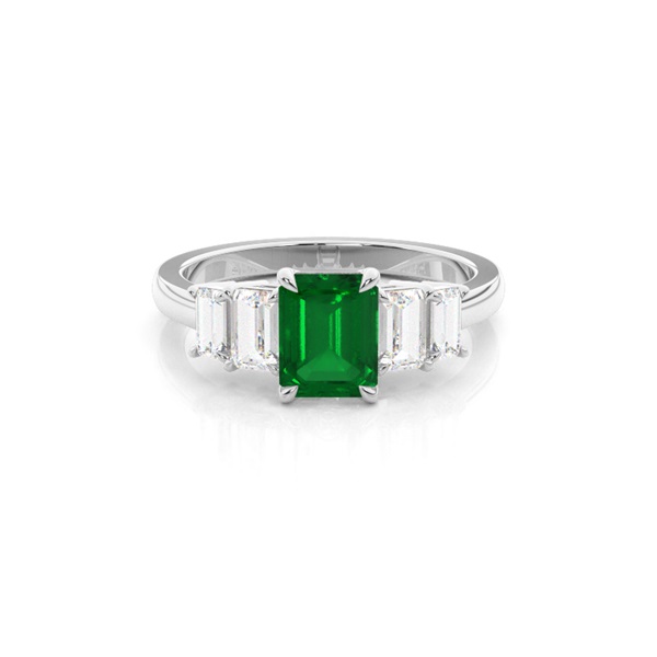 Prong Setting Side Stone Ring