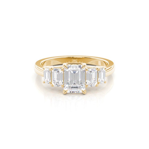 Prong Setting Diamond Five Stone Ring