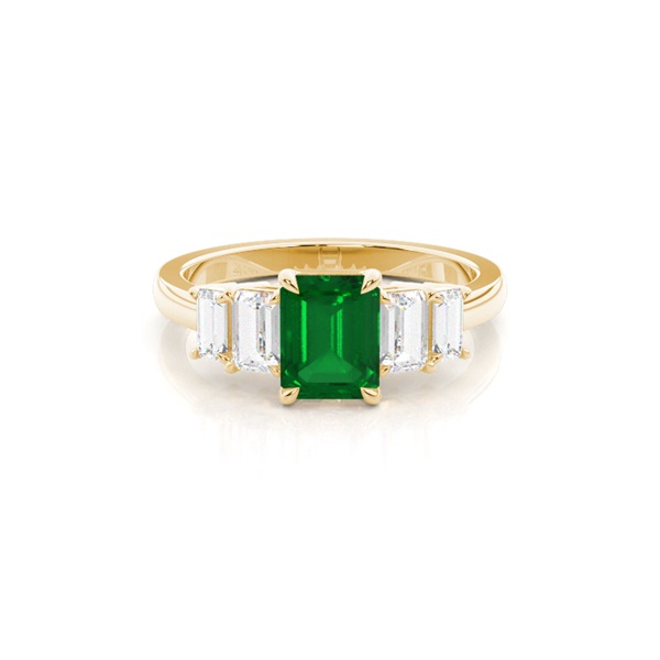 Prong Setting Side Stone Ring