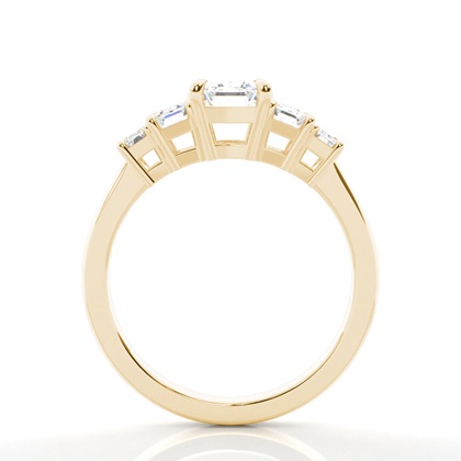 Yellow Gold Side Stone Diamond Rings