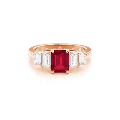 Baguette Diamond Engagement Rings 