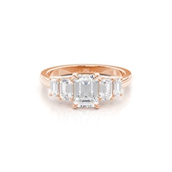 Prong Setting Diamond Five Stone Ring
