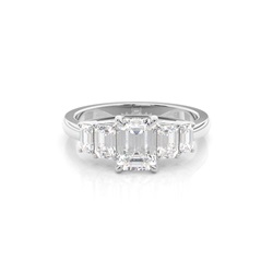 Prong Setting Diamond Five Stone Ring