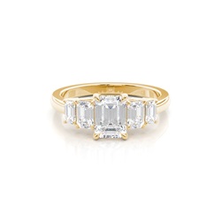 Prong Setting Diamond Five Stone Ring